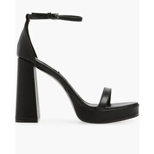 Steve Madden Veronika Black Platform Sandals sz 10